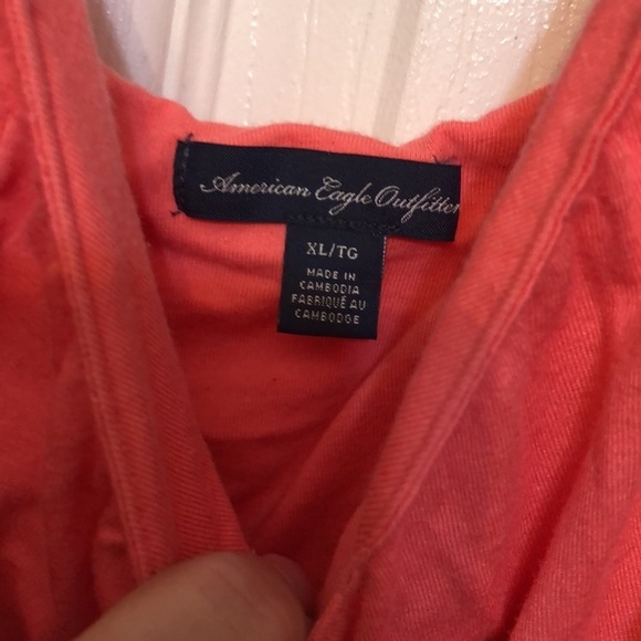 American Eagle Outfitters size X-Large coral camisole w/shelf bra - Picture 2 of 4